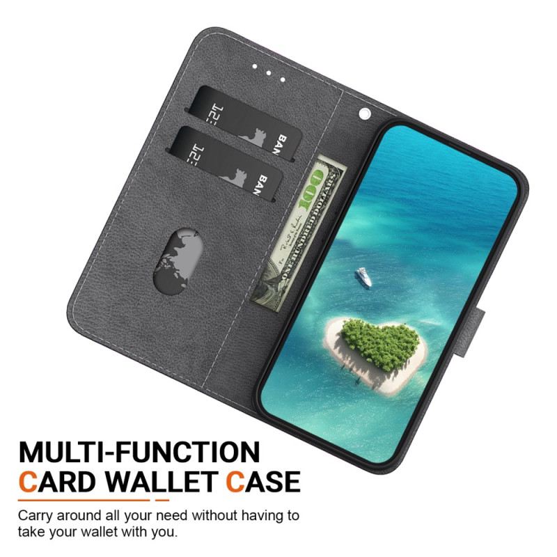 Flip Futrola Motorola Edge 50 Fusion Maskice Za Mobitele Zlatni Leptiri I Bijeli Cvjetovi S Remenom