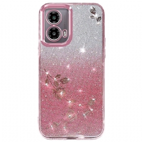 Maskica Motorola Edge 50 Fusion Rhinestones I Šljokice