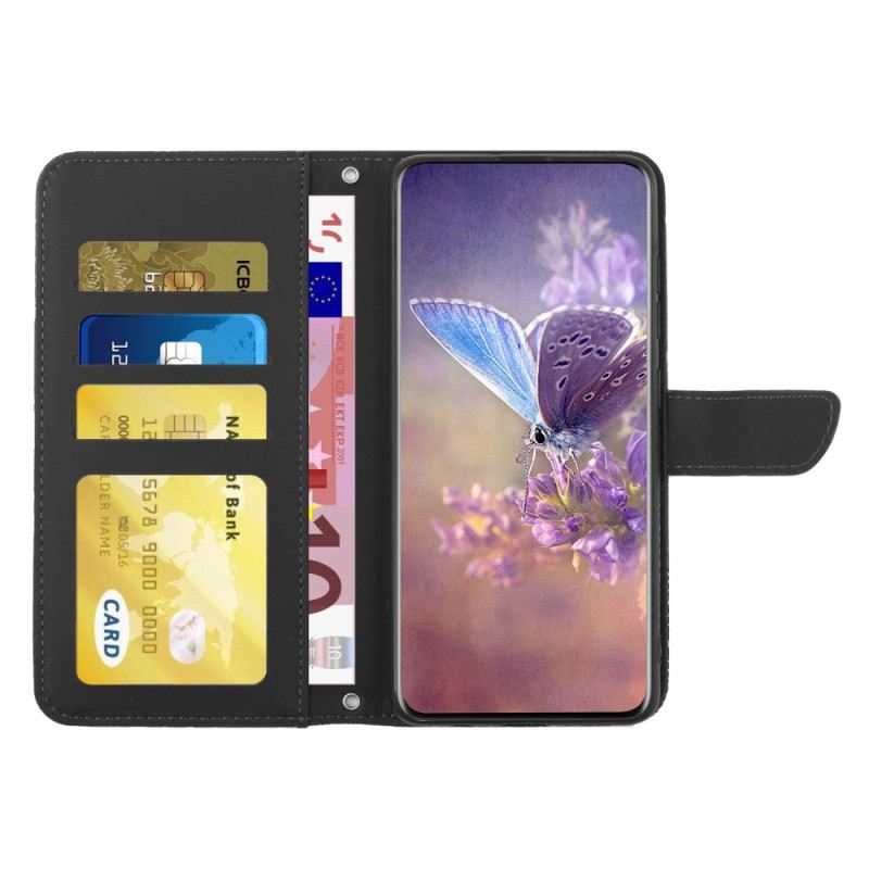 Flip Futrola Oppo Reno 12f 5g Print Leptira S Remenom Za Rame