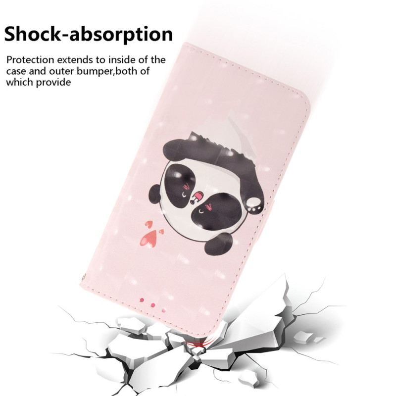 Kožna Futrola Oppo Reno 12f 5g Panda Love With Strap