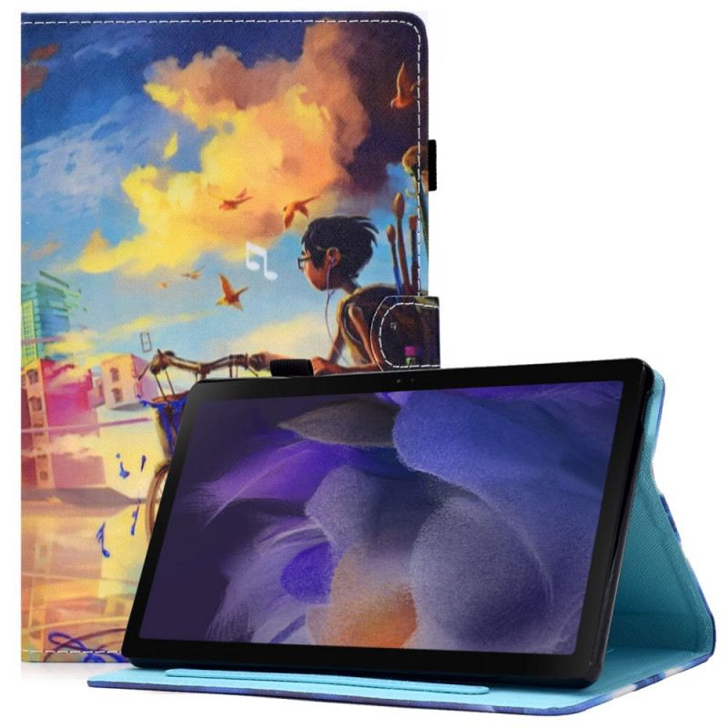 Kožna Futrola Samsung Galaxy Tab A8 (2021) Bicikl Art