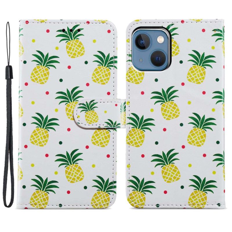 Flip Futrola iPhone 15 Plus Ananas S Remenom