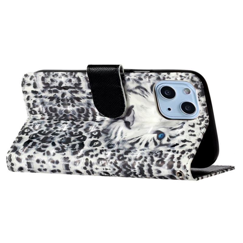 Futrola iPhone 15 Plus 3d Leopard S Remenom