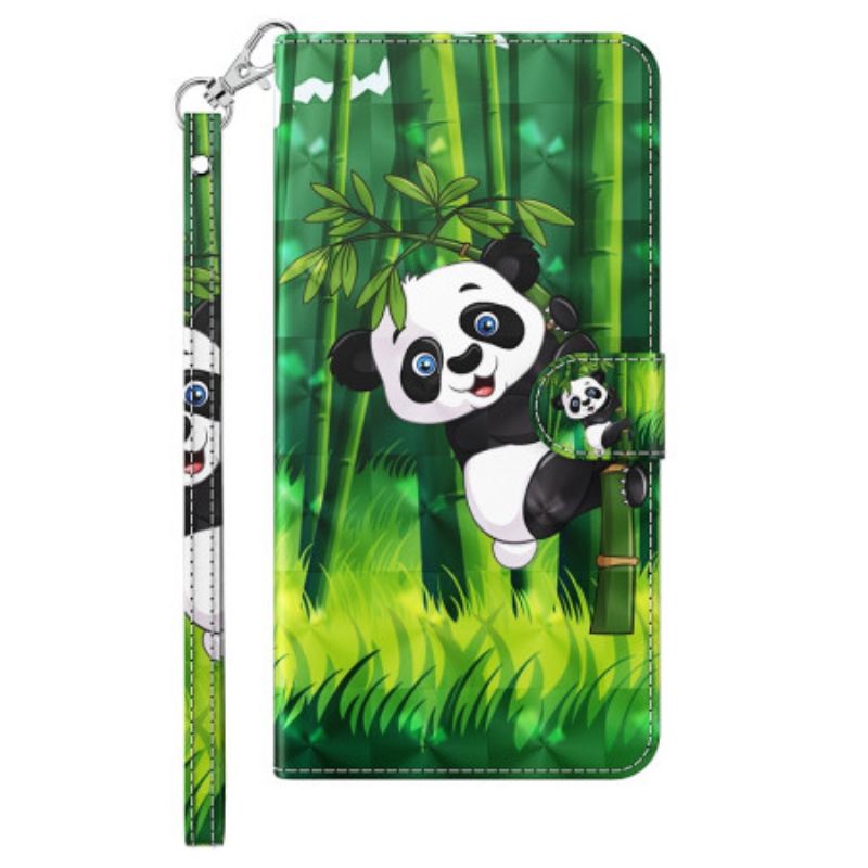 Futrola iPhone 15 Plus 3d Panda Od Bambusa S Remenom