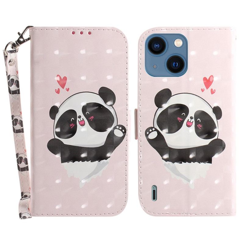 Futrola iPhone 15 Plus Panda Love S Remenom