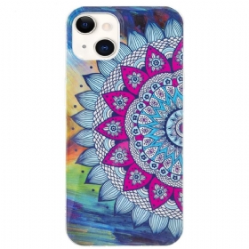 Maskica iPhone 15 Plus Fluorescentna Mandala