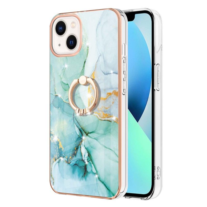 Maskica iPhone 15 Plus Mramorni Stil S Potpornim Prstenom