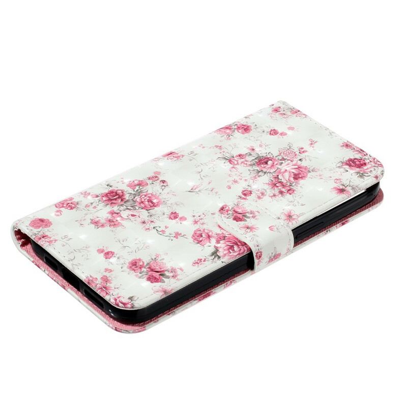 Flip Futrola iPhone 13 Pro Max Remen Light Spot Flowers