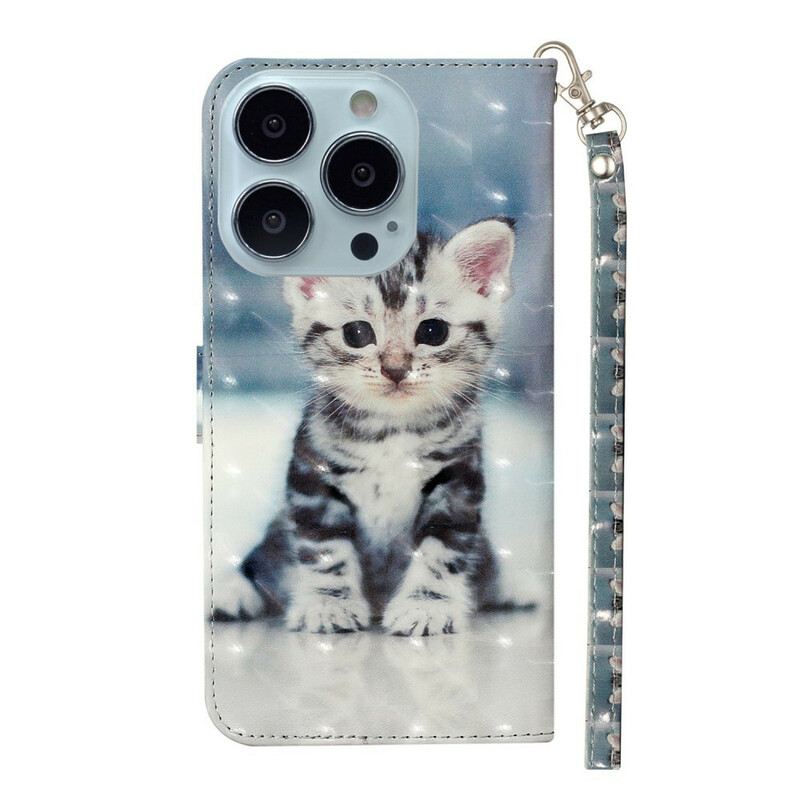 Futrola iPhone 13 Pro Max Kitten Light Spots S Remenom