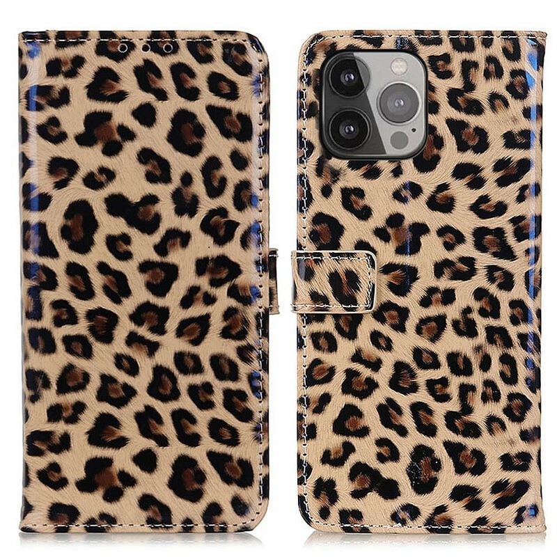 Kožna Futrola iPhone 13 Pro Max Obični Leopard