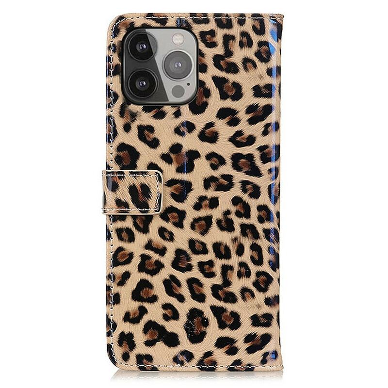 Kožna Futrola iPhone 13 Pro Max Obični Leopard