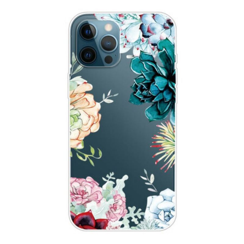 Maskica iPhone 13 Pro Max Akvarel Cvijeće