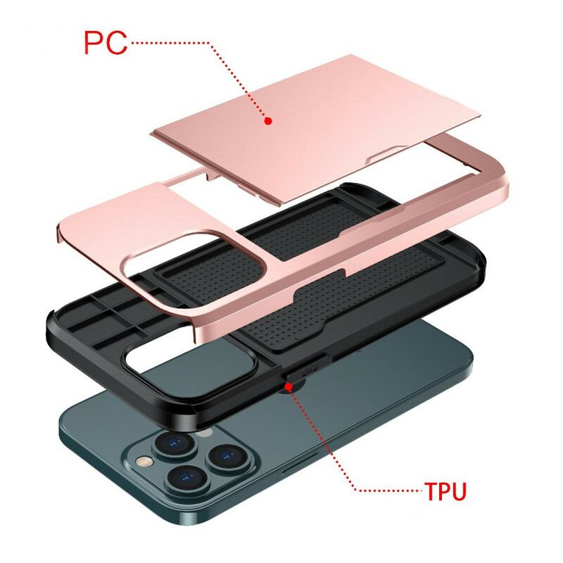 Maskica iPhone 13 Pro Max Držač Kartice S Patentnim Zatvaračem