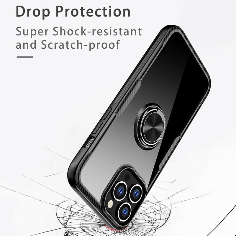 Maskica iPhone 13 Pro Max Metalni Prsten Od Karbonskih Vlakana