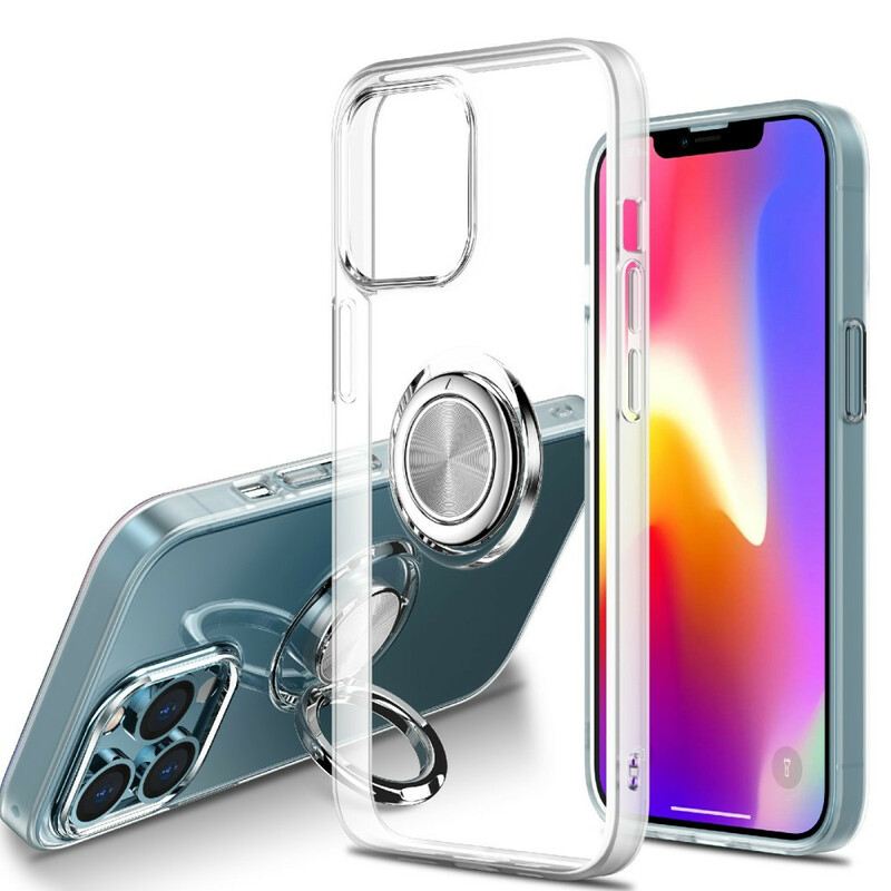 Maskica iPhone 13 Pro Max Prozirna S Nosačem Za Prsten