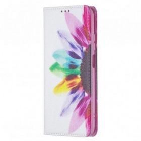 Flip Futrola Xiaomi Redmi Note 10 / 10S Kožna Futrola Akvarel Cvijet