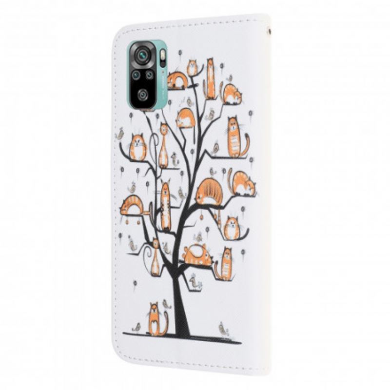 Futrola Xiaomi Redmi Note 10 / 10S Funky Cats S Remenom