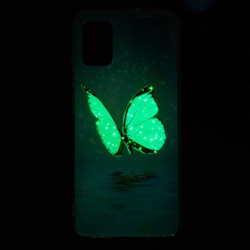 Maskica Xiaomi Redmi Note 10 / 10S Fluorescentni Plavi Leptir