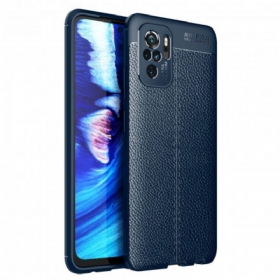 Maskica Xiaomi Redmi Note 10 / 10S Leather Effect Litchi Dvostruka Linija