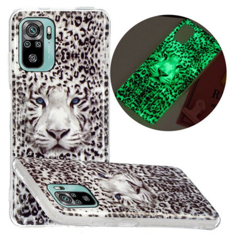 Maskica Xiaomi Redmi Note 10 / 10S Leopard Fluorescentno