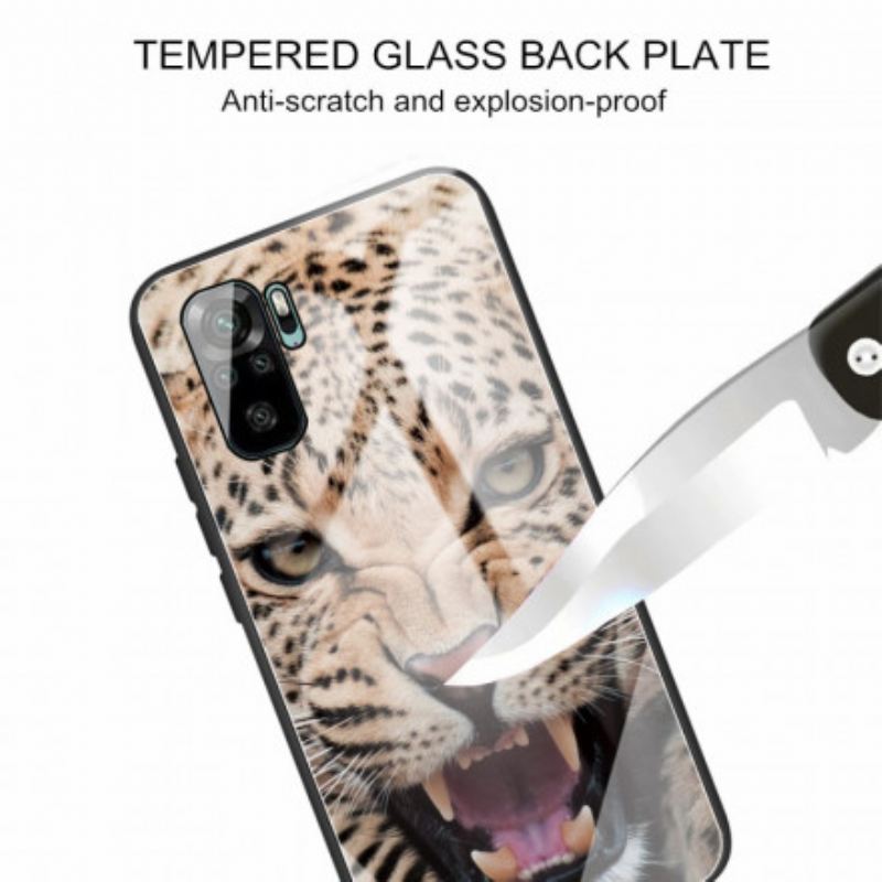 Maskica Xiaomi Redmi Note 10 / 10S Leopard Kaljeno Staklo