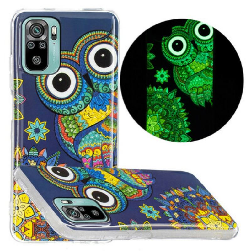 Maskica Xiaomi Redmi Note 10 / 10S Mandala Fluorescentne Sove