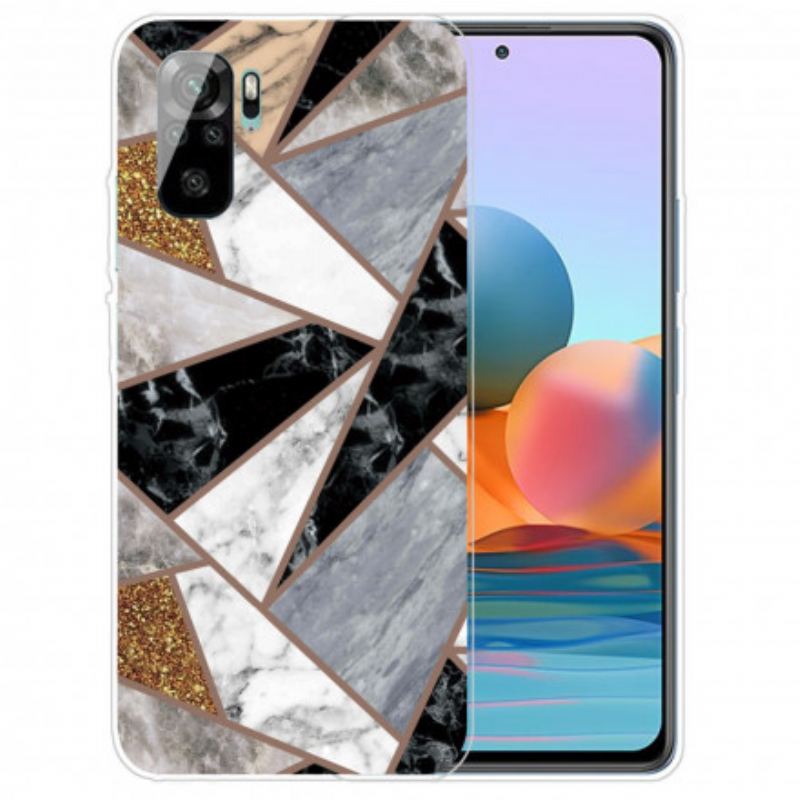 Maskica Xiaomi Redmi Note 10 / 10S Mramor Intenzivne Geometrije