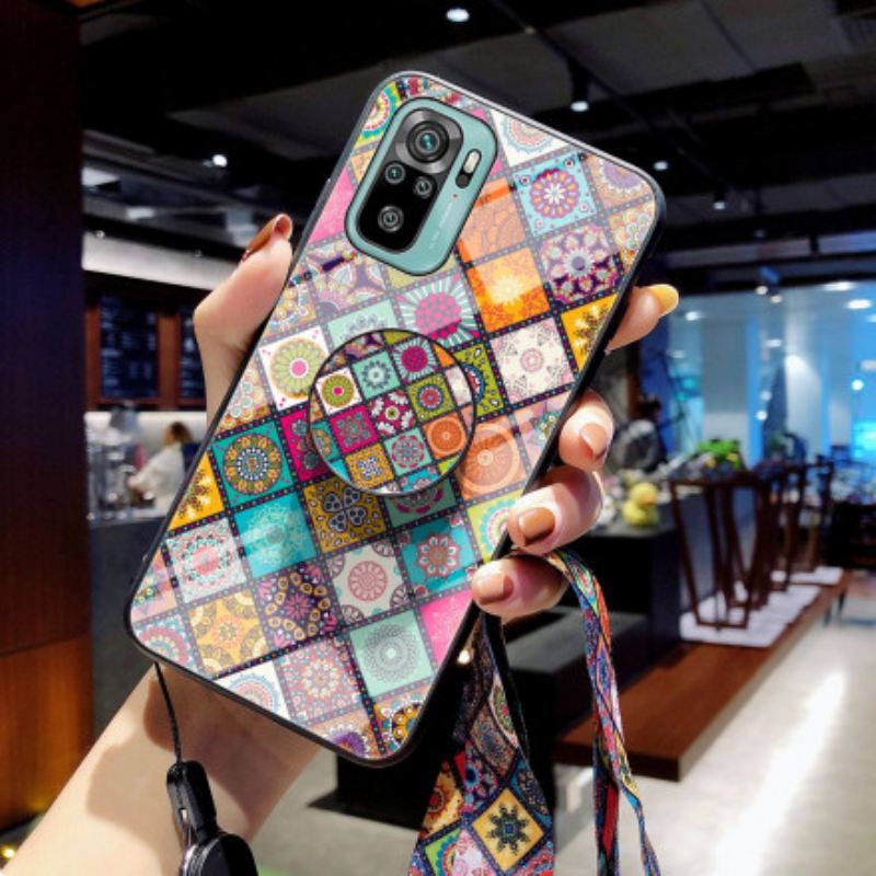 Maskica Xiaomi Redmi Note 10 / 10S Patchwork Magnetski Držač