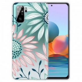 Maskica Xiaomi Redmi Note 10 / 10S Prozirni Jedan Cvijet