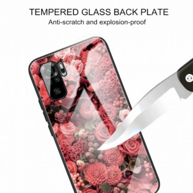 Maskica Xiaomi Redmi Note 10 / 10S Rose Flowers Kaljeno Staklo