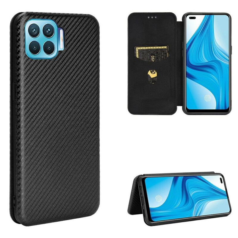 Flip Futrola Realme 7 Pro Kožna Futrola Karbonski Silikon U Boji