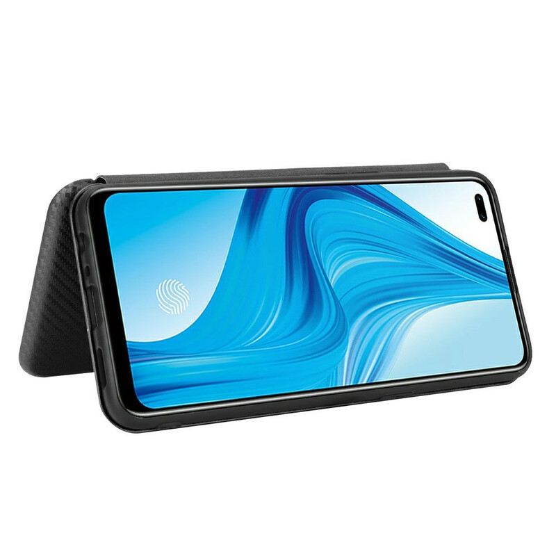 Flip Futrola Realme 7 Pro Kožna Futrola Karbonski Silikon U Boji