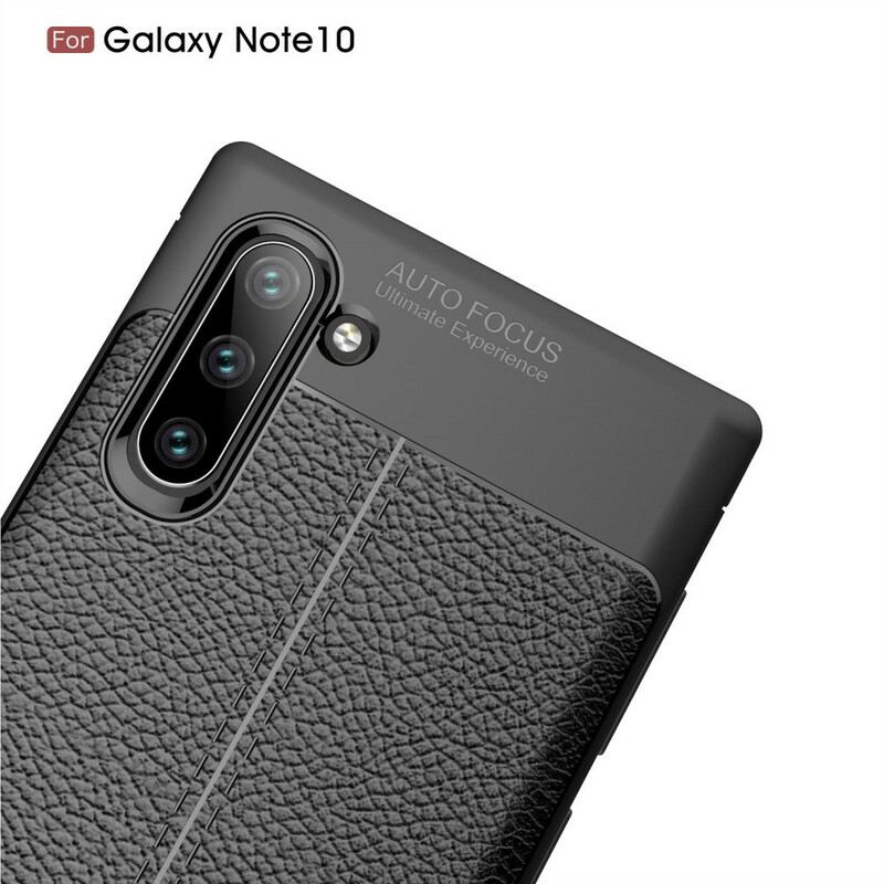 Maskica Samsung Galaxy Note 10 Efekt Dvostruke Linije Litchi Kože