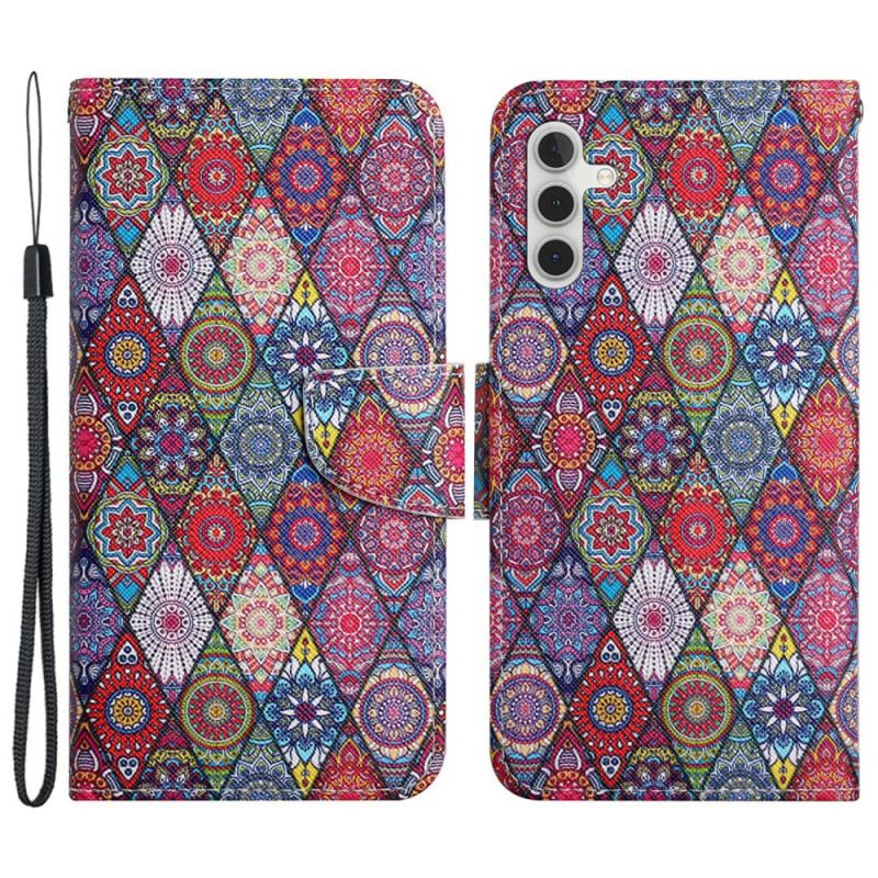 Flip Futrola Samsung Galaxy A15 5g Maskice Za Mobitele Patchwork S Remenom