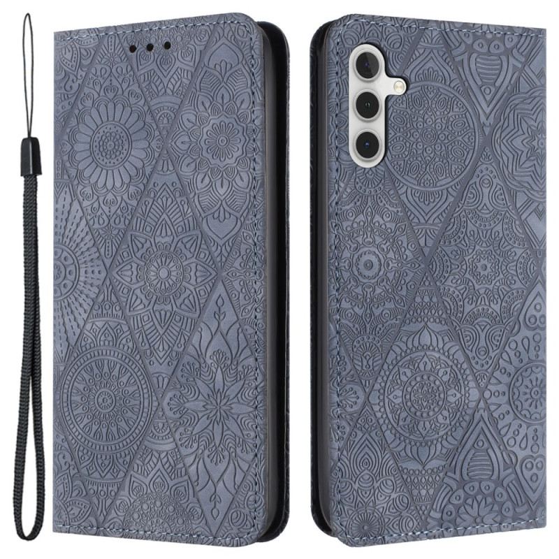 Kožna Futrola Samsung Galaxy A15 5g Patchwork S Remenom