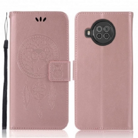 Flip Futrola Xiaomi Redmi Note 9 Pro 5G Sova S Kožnim Efektom Dreamcatcher