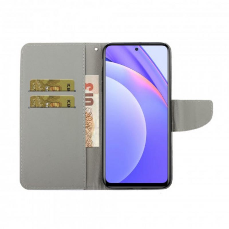 Flip Futrola Xiaomi Redmi Note 9 Pro 5G Zelenooka Mačka S Uzicom