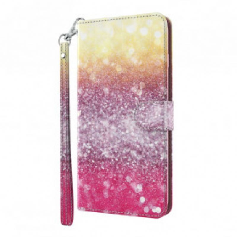 Futrola Xiaomi Redmi Note 9 Pro 5G Light Spot Glitter Magenta