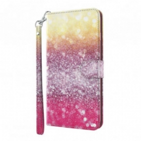 Futrola Xiaomi Redmi Note 9 Pro 5G Light Spot Glitter Magenta