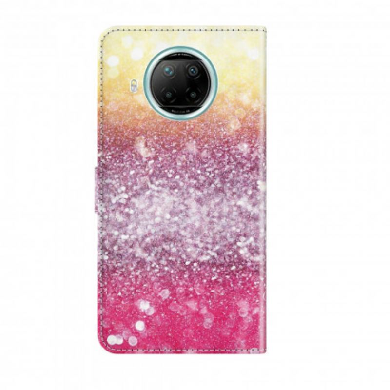 Futrola Xiaomi Redmi Note 9 Pro 5G Light Spot Glitter Magenta