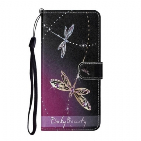 Kožna Futrola Xiaomi Redmi Note 9 Pro 5G Dragonflies S Remenčićima