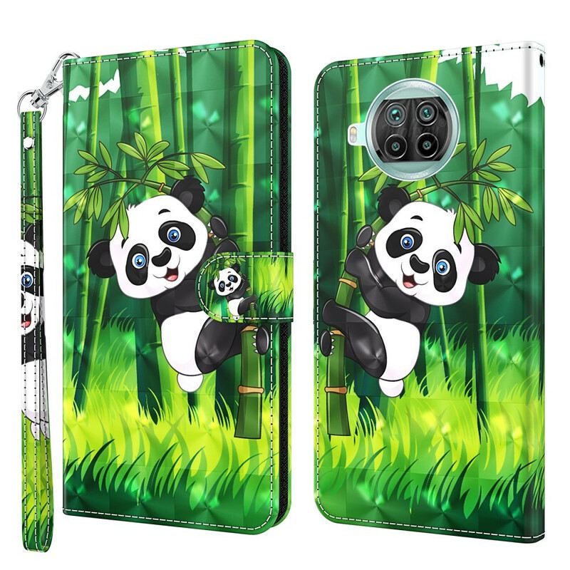 Kožna Futrola Xiaomi Redmi Note 9 Pro 5G Panda I Bambus