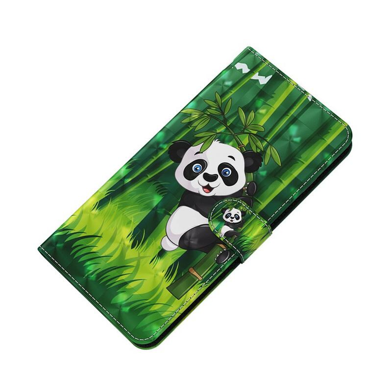 Kožna Futrola Xiaomi Redmi Note 9 Pro 5G Panda I Bambus