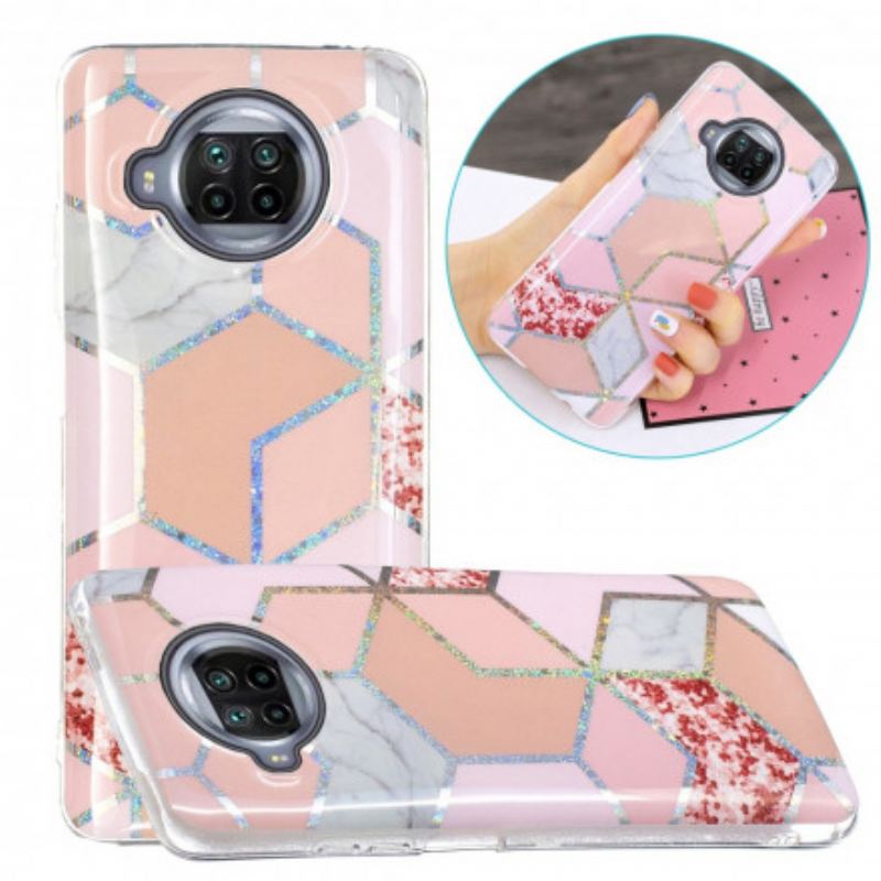 Maskica Xiaomi Redmi Note 9 Pro 5G Glitter Design Mramor