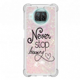 Maskica Xiaomi Redmi Note 9 Pro 5G Never Stop Dreaming Glitter