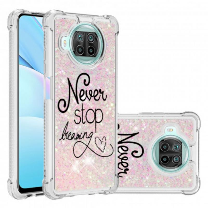 Maskica Xiaomi Redmi Note 9 Pro 5G Never Stop Dreaming Glitter