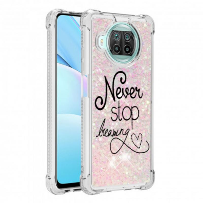 Maskica Xiaomi Redmi Note 9 Pro 5G Never Stop Dreaming Glitter