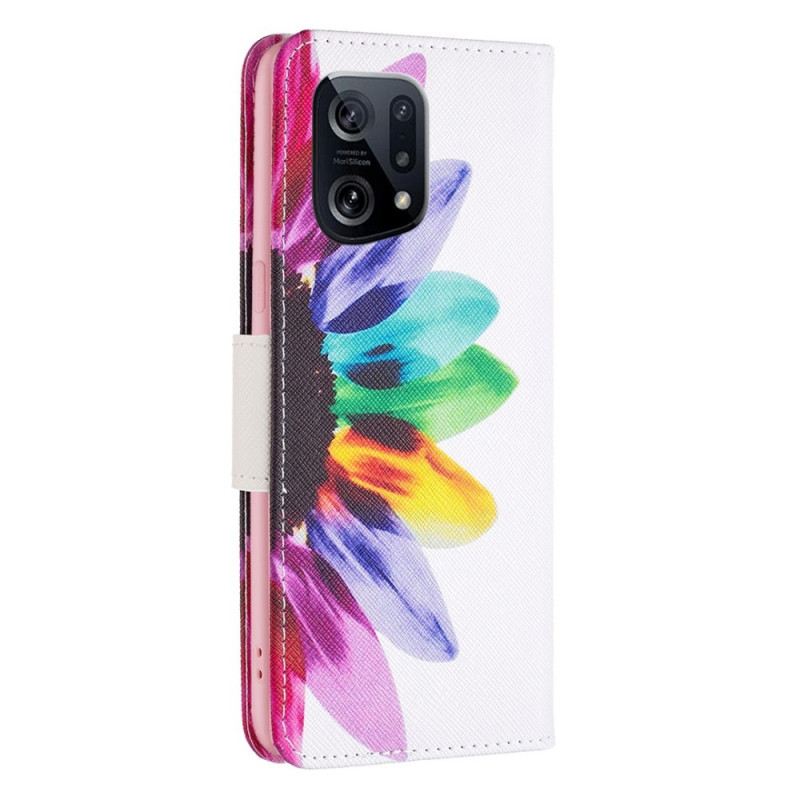 Futrola Oppo Find X5 Akvarel Cvijet