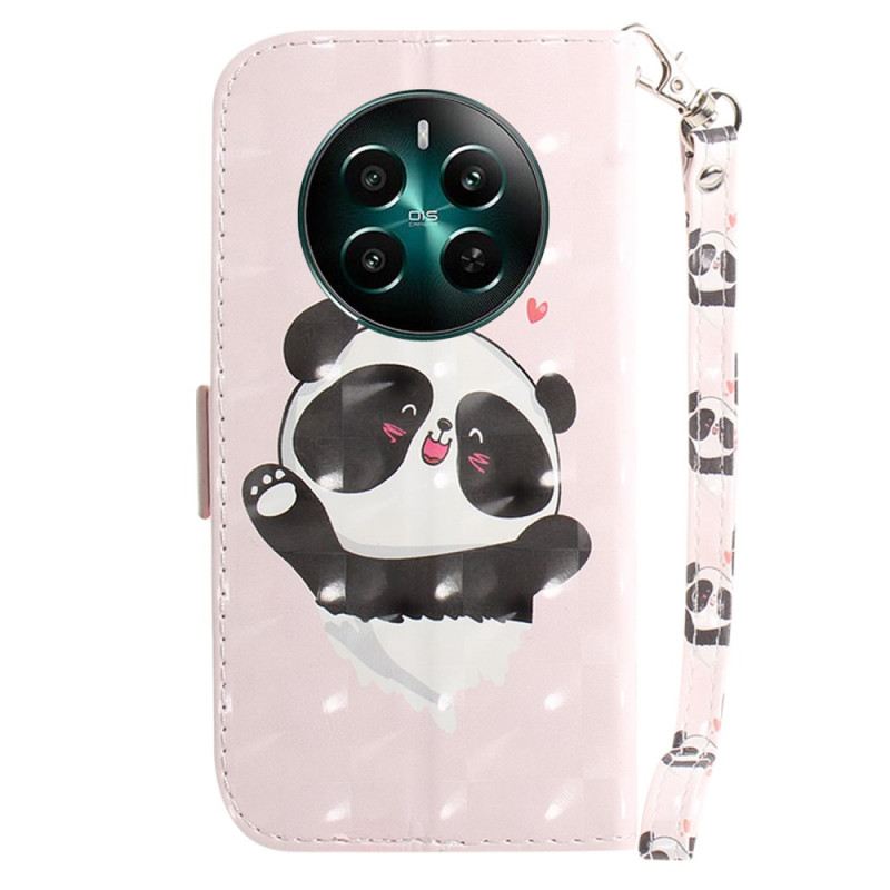 Kožna Futrola Realme 12 Plus 5g Panda Love With Strap