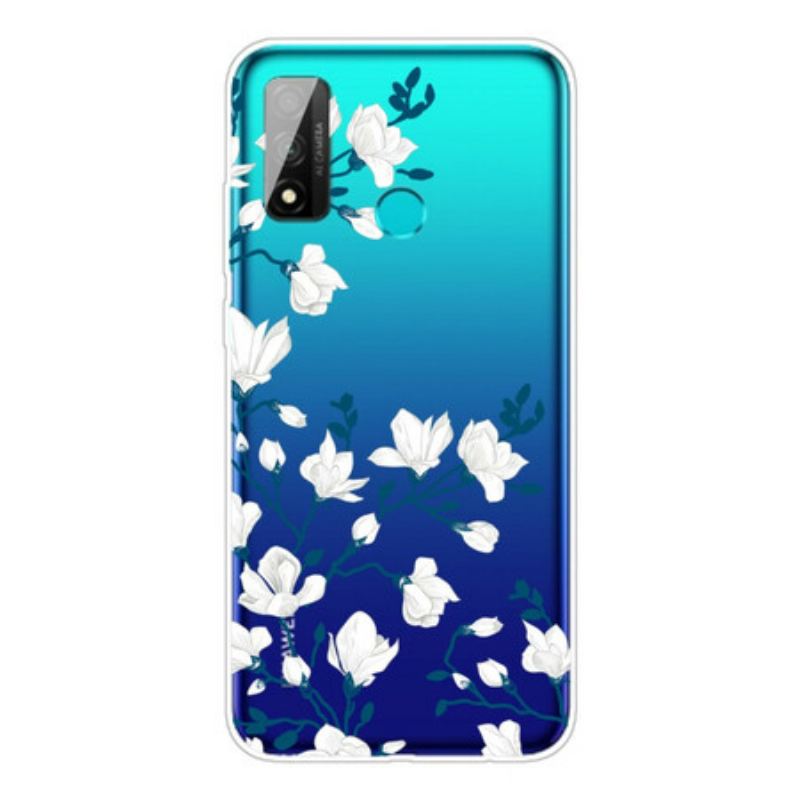 Maskica Huawei P Smart 2020 Bijelo Cvijeće